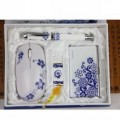 青花瓷無線鼠標(biāo)套裝定制 商務(wù)禮品