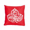 紅色喜慶廣告抱枕被