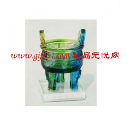 琉璃成功寶鼎擺件 商務禮品